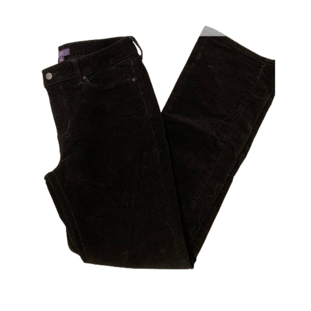 NYDJ Corduroy Bootcut Pants, Black - Size 8
